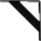 Ekena Millwork Traditional Steel Bracket, Powder Coated Black 2"W x 10"D x 10"H BKTM02X10X10TRPBL - alternate 8